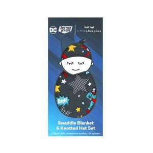 Little Sleepies Limited Edition Justice League Swaddle & Hat Set